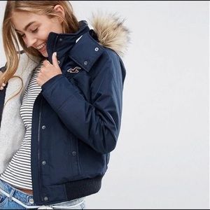 Hollister Faux Fur Jacket 